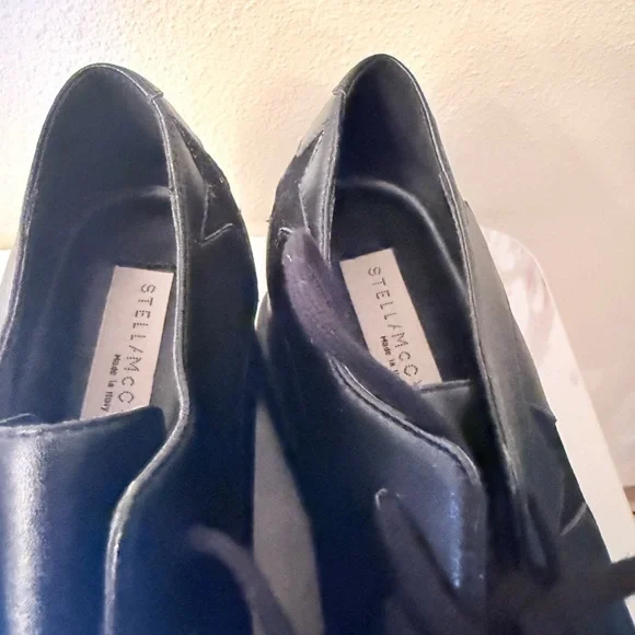 Stella MaCartney Black Elyse Star Platform Sneaker, Size 37 (7), EUC - Picture 7 of 12